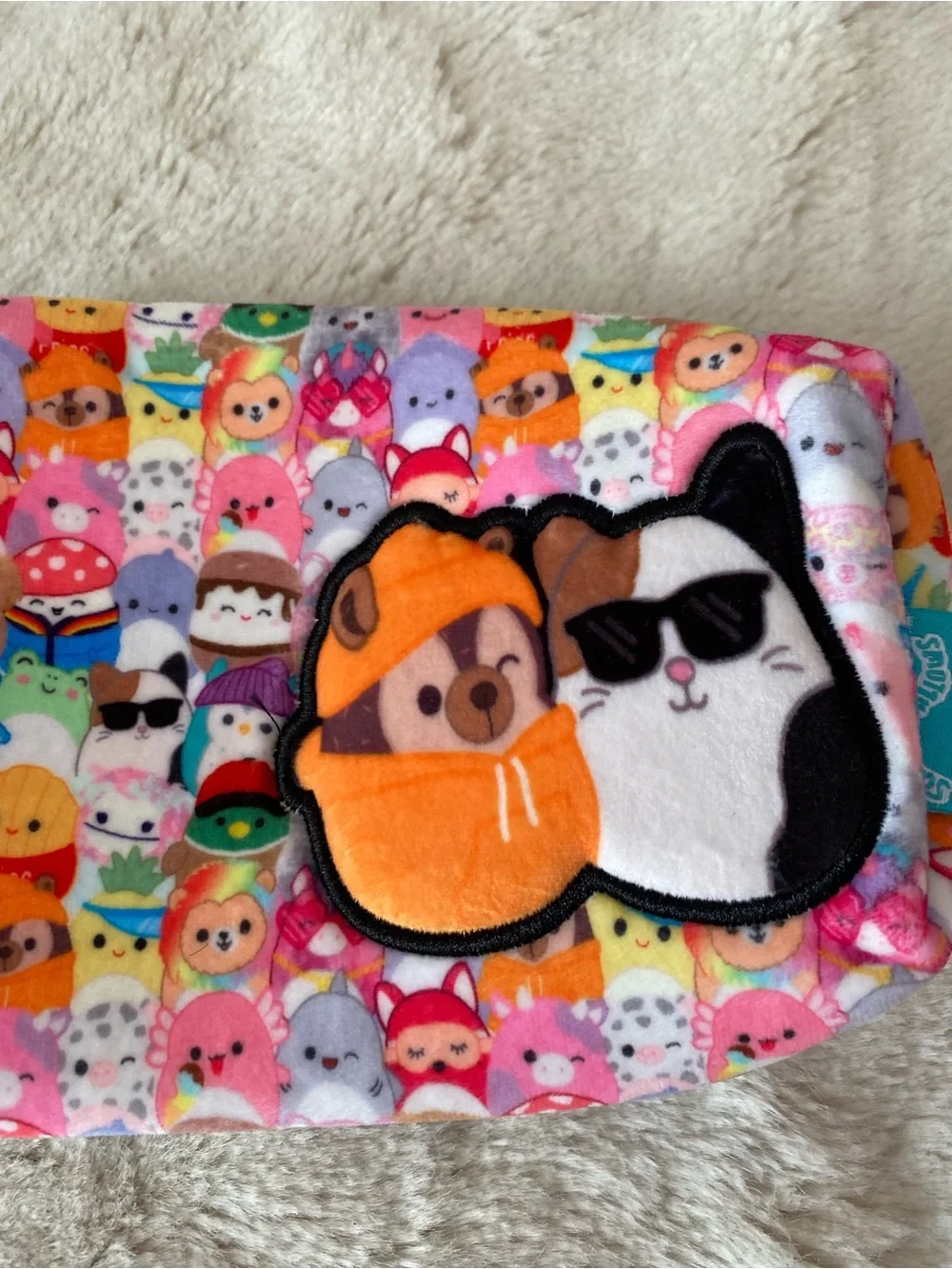 Squishmallows original all characters with Cam&Hans plush fabric pouch